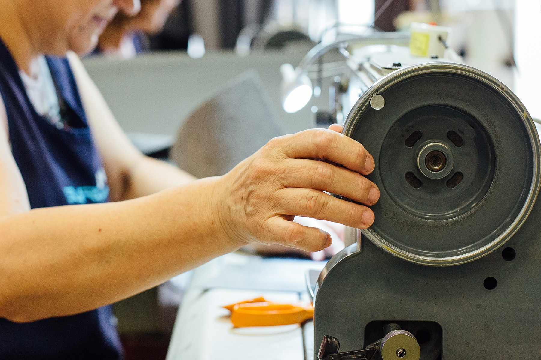 Sewing with a sewing machine